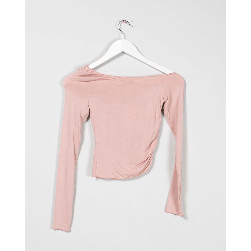 Bluza-subtire-cu-fronseu-si-un-umar-gol-25TEK01013