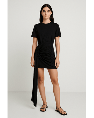 Rochie scurta cu fermoar la spate 25TEK01025