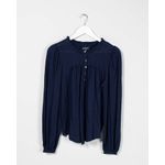 Bluza-uni-din-bumbac-cu-nasturi-la-baza-gatului-N241647001