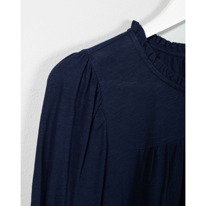 Bluza-uni-din-bumbac-cu-nasturi-la-baza-gatului-N241647001