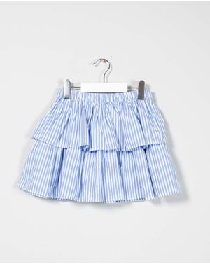 Fusta din bumbac cu dungi pentru fete N241324004