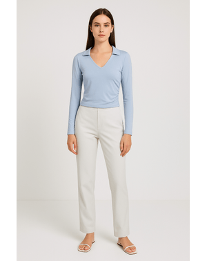 Bluza cu maneca lunga si decolteu 25TEK01012