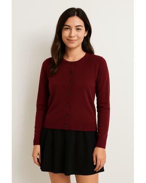 Cardigan din bumbac tricotat 25MKF02289