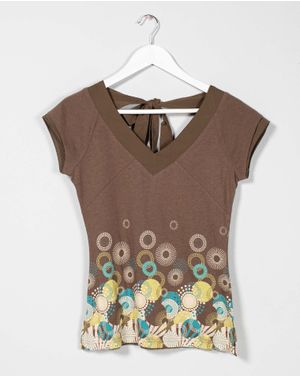 Bluza din bumbac cu spatele gol N241507013