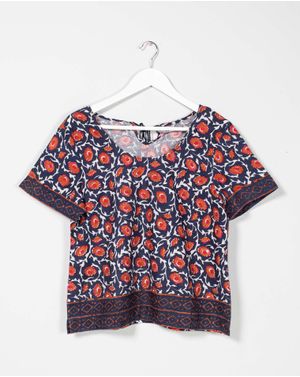Bluza din bumbac cu imprimeu N241549001