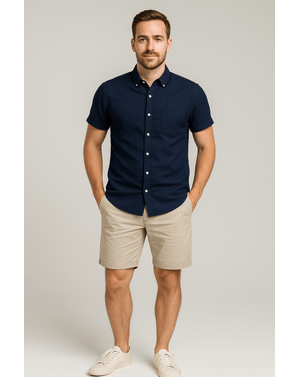 Camasa Funky Buddha cu maneca scurta 25ALX01142