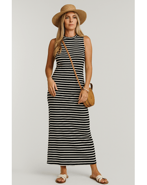 Rochie Maxi în Dungi – Rafinament Lejer pentru Zilele de Vară N241476001