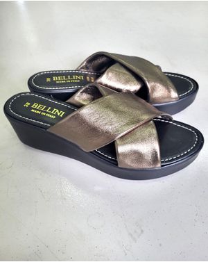 Sandale cu platforma si barete bronz metalizat 25VEN01007