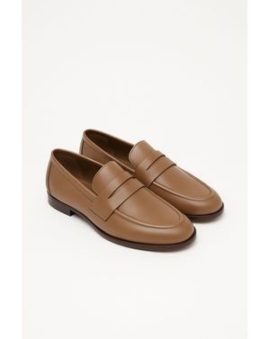 Loafers din piele naturală camel 25ANT01105