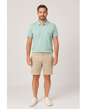 Tricou polo din bumbac cu maneca scurta 25KOS34001