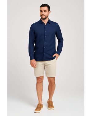 Camasa slim fit din in pentru barbati 25KOS35002