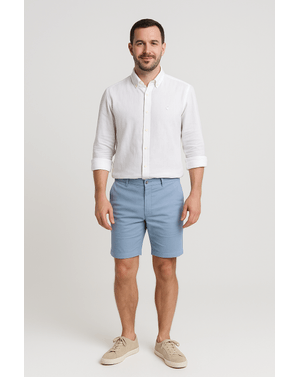 Camasa slim fit din in cu maneca lunga 25KOS35004