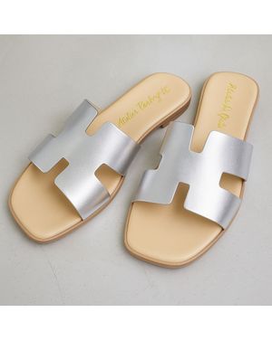 Sandale din piele naturala cu talpa joasa 25VEN02003