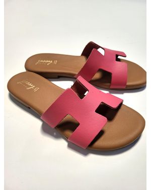 Sandale din piele naturală cu bandă decupată 25AIM01002