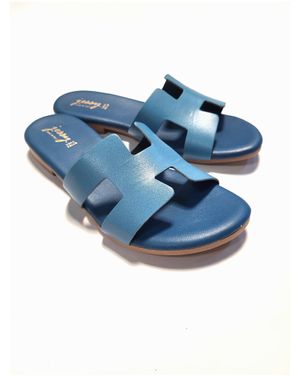 Sandale minimaliste din piele naturală, cu bandă lată decupată 25AIM01003