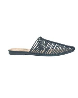 Sandale împletite din piele ecologică cu siluetă alungită 25CHL13005
