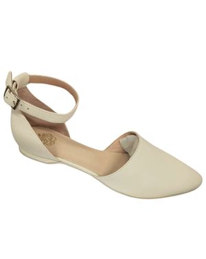 Balerini eleganți din piele naturală cu bareta fină la gleznă - 25SVM01002