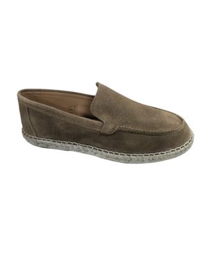 Espadrile casual din piele întoarsă