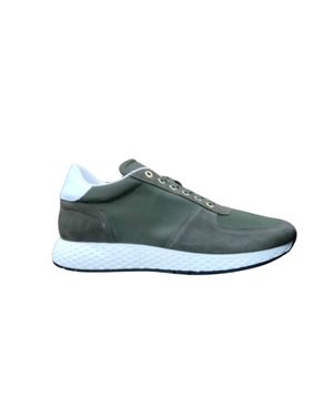 Sneakers cu exterior din piele întoarsă