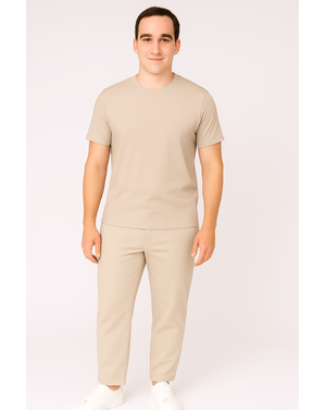 Pantaloni Casual conici cu talie medie și croială dreaptă 25KOS47006