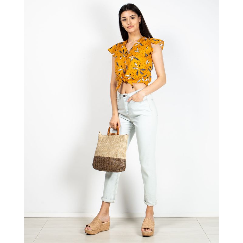 Bluza-crop-cu-nasturi-si-imprimeu-N904143015