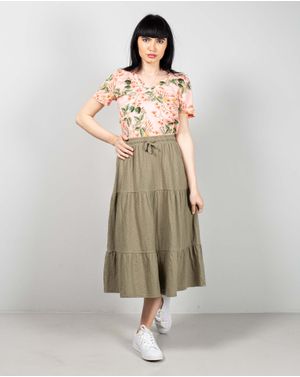 Tricou casual din bumbac cu imprimeu N240664008