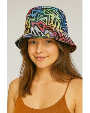Pălărie Bucket cu Print Geometric Colorat M07A0101013