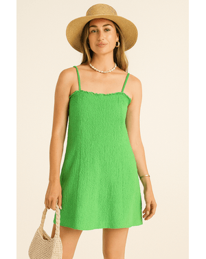 Rochie scurtă cu bretele subțiri  24SDP01018