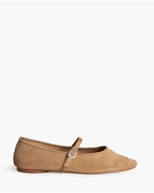 Balerini camel cu bareta din piele ecologică 25CHL01012