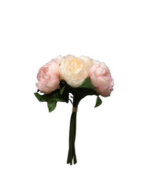 Buchet artificial bujori pastel – vis floral în nuanțe de roz și vanilie M42A0110001
