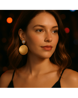 Cercei „Luna Plină” – Eleganță Rotundă M20A0141012