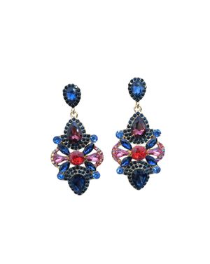 Cercei statement „Royal Bloom” – Explozie de culoare regală M2097101023