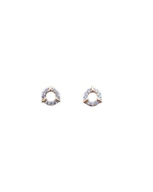 Cercei mini-cerc cu cristale M2098901035