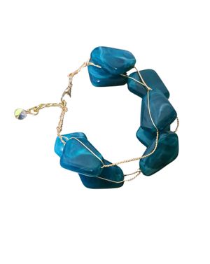 Bratara „ Turquoise Luxe” cu Accente Geometrice