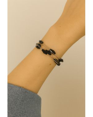 Bratara usor eleganta cu fir metalic auriu