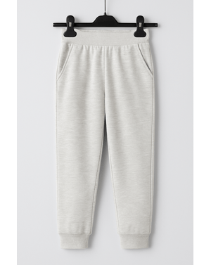 Pantaloni jogger gri pentru copii, cu buzunare oblice 25OFF10003