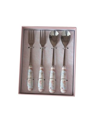 Set 2 lingurite si 2 furculite Modern Rose
