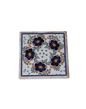 Coaster decorativ cu detalii aurii