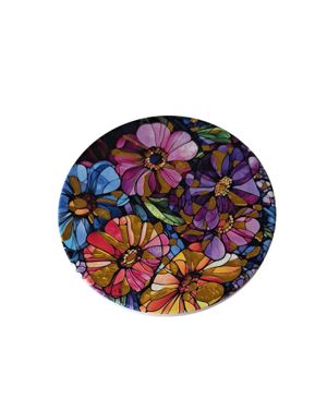 Coaster multicolor cu imprimeu floral