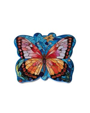Coaster albastru Butterfly
