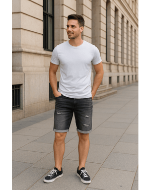 Pantaloni scurți denim Jack&Jones – Rebelul urban de vară 25POS02006