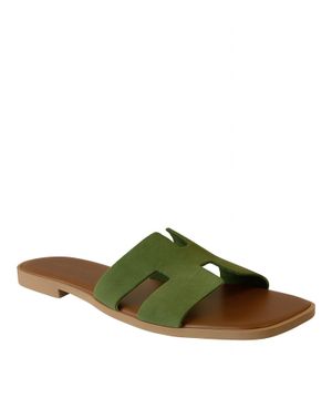Sandale verzi din piele naturală – stil fresh și confort de vară 25AIM03003