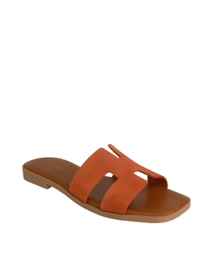 Sandale maro din piele naturală – minimalism cald, confort urban 25AIM03005
