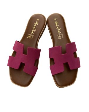 Sandale roz fucsia din piele naturală – culoare vibrantă, confort garantat 25AIM03007