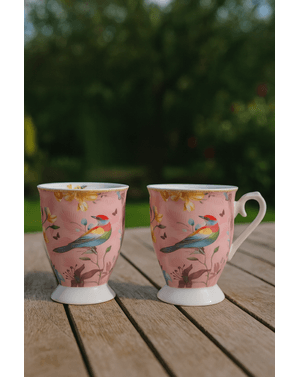 Set 2 cani Birds in Garden