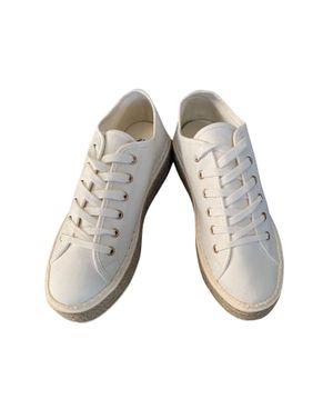 Teniși albi din material textil – casual, comozi și versatili 25CLO01001