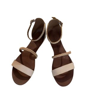 Sandale din piele naturală cu barete împletite – eleganță lejeră de vară N2501E2003