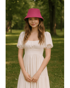 Palarie roz Girly Fashion
