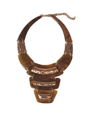 Colier Stylish Brown and Gold