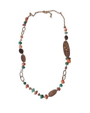 Colier cu pietre multicolore